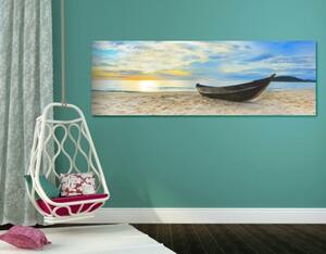 Obraz panoráma nádherné pláže - 120x40 cm