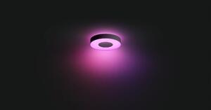 Hue WACA Xamento M stropní LED svítidlo 33,5W 2350lm 2000-6500K RGB IP44 38cm, černé