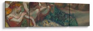 Obraz - Edgar Degas, Four Dancers, reprodukce (170x50 cm)