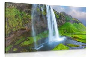Obraz vodopád na Islandu - 60x40 cm