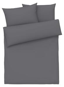 LIVARNO home Mako saténové ložní povlečení, 240 x 220 cm, 70 x 90 cm (tmavě šedá) (100340726001)