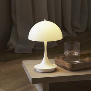 Louis Poulsen Panthella PORTABLE 160 V3, opálově béžová, stmívatelný, Krémová / jantar, Obývací pokoj / jídelna, Plast, Design