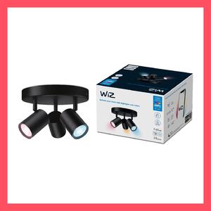 WiZ Imageo bodové LED svítidlo 3x GU10 4,9W 345lm 2200-6500K RGB IP20, černé SKL000413256