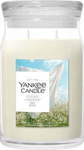 Yankee Candle Clean Cotton vonná svíčka Signature 567 g