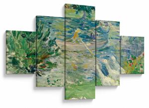 Obraz - Berthe Morisot, Girl in a Boat with Geese, reprodukce (125x70 cm)