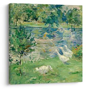 Obraz - Berthe Morisot, Girl in a Boat with Geese, reprodukce (30x30 cm)