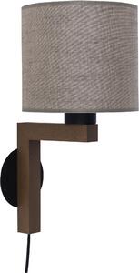 TLG Nástěnné dřevěné osvětlení IVO, 1xE27, 60W 2649