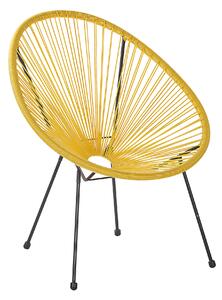 Ratanová žlutá židle ACAPULCO II