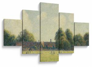 Obraz - Camille Pissarro, Hampton Court Green, reprodukce (125x70 cm)