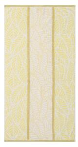 LIVARNO home Ručník, 50 x 100 cm, 2 kusy (listy/žlutá) (100341303002)