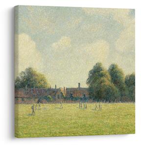 Obraz - Camille Pissarro, Hampton Court Green, reprodukce (30x30 cm)