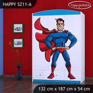 Dětská skříň SUPERMAN - TYP 11