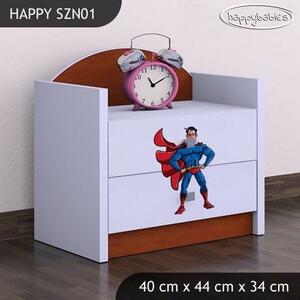 Dětský noční stolek SUPERMAN - TYP 1