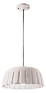 Ferroluce Závěsné svítidlo MADAME GRES, ∅ 40 cm, v. 18 cm, 1xE27 Barva: Bílá
