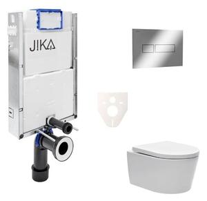 Cenově zvýhodněný závěsný WC set Jika k zazdění + WC SAT Brevis SIKOJW2