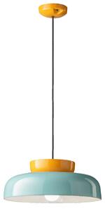 Ferroluce Závěsné svítidlo MARACANA', ∅ 37 cm, v. 15 cm, 1xE27 Barva: Modro-žlutá