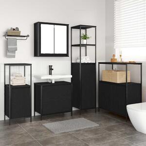 Sada koupelnového nábytku 5 ks Černá 36 x 35 x 165 cm 3328369