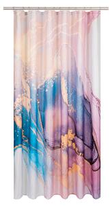 LIVARNO HOME Sprchový závěs, 180 x 200 cm (mramorovaná/fialová) (100341385003)