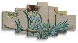 Obraz - Jan van Kessel the Elder, Insects and a Sprig of Rosemary, reprodukce (210x100 cm)