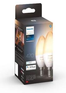 Hue WA sada 2x žárovka LED E14 B39 4W 470lm 2200-6500K IP20