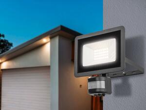LIVARNO home Venkovní LED reflektor se senzorem pohybu (černá) (100341490001)