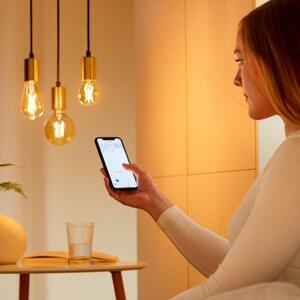 WiZ LED žárovka filament amber E27 A60 7W 640lm 2000-5000K IP20, stmívatelná