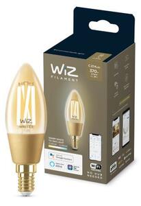 WiZ LED žárovka filament amber E14 C35 4,9W 370lm 2000-5000K IP20, stmívatelná