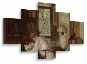 Obraz - Edmund Tarbell, Josephine and Mercie, reprodukce (125x70 cm)