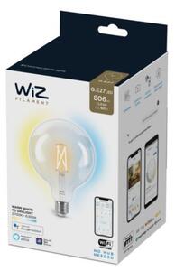WiZ LED filament žárovka E27 G125 7W 806lm 2700-6500K IP20, stmívatelná