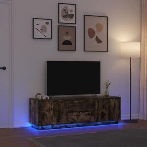 TV skříňka s LED světly Uzený dub 160,5x41x50 cm 3328430