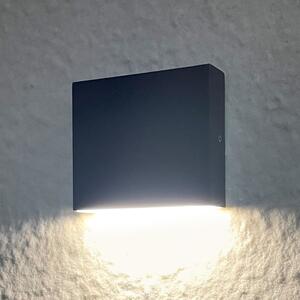 PLX Venkovní nástěnné LED osvětlení SASKATOON, 3,5W, denní bílá, hranaté, černé 315687