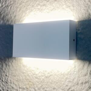PLX Venkovní nástěnné LED osvětlení SASKATOON, 11W, denní bílá, hranaté, bílé 315694