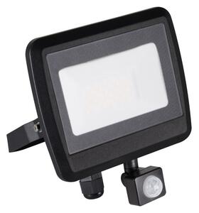 KANLUX Venkovní LED nástěnný reflektor s čidlem ALERINO, 30W, denní bílá, černý, IP44 33207