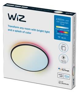 WiZ Rune přisazené LED svítidlo 21W 2100lm 2700-6500K RGB IP20 40cm, černé