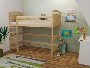 Vyvýšená dětská postel z MASIVU 200x80cm - M05