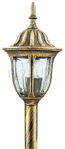 PLX Venkovní stojací lampa VANCOUVER, 1xE27, 60W, 108cm, patina 302595
