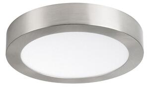 KANLUX Přisazené LED stropní osvětlení DONO, 18W, denní bílá, 21,5cm, kulaté, stříbrné 27211
