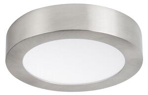 KANLUX Přisazené LED stropní osvětlení DONO, 12W, denní bílá, 17cm, kulaté, stříbrné 27210