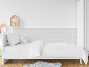 FUGU Ochrana stěny za postel - Pixel wars grey Varianta ochrany zdi: Delší strana postele 200x65 cm