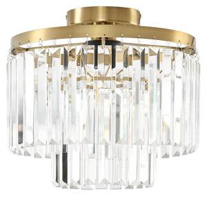 Stropní Lampa Lindby, Felicity, stmívatelné, Transparentní, Obývací pokoj, Sklo, Moderní