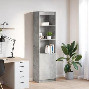 Vysoká deska betonově šedá 50x35x180 cm Dřevěná konstrukce 3328465