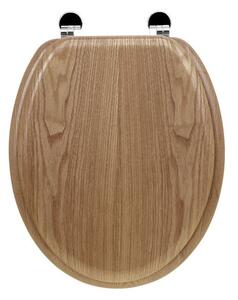 Aqualine WC sedátko, MDF, dub 1705-10