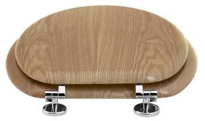 Aqualine WC sedátko, MDF, dub 1705-10
