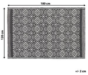 Venkovní koberec černý 120x180 cm BARMER