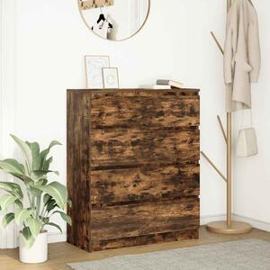 Příborník kouřový dub 80x35x99 cm kompozitní dřevo 3328484