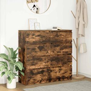 Příborník kouřový dub 100x35x99 cm kompozitní dřevo 3328493