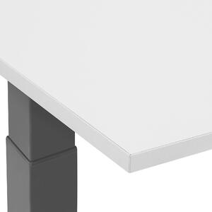Ručně nastavitelný stůl 130 x 72 cm šedá s černou DESTIN II