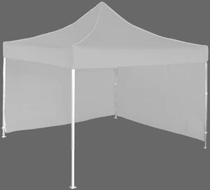 Nůžkový stan 3x3m hliníkový, 2 boční plachty, Šedá / antracitová