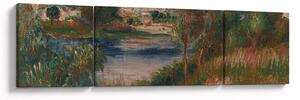 Obraz - Auguste Renoir, Landscape at Vetheuil, reprodukce (170x50 cm)