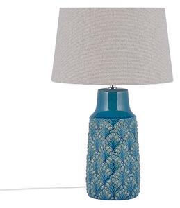 Keramická stolní lampa modrá THAYA